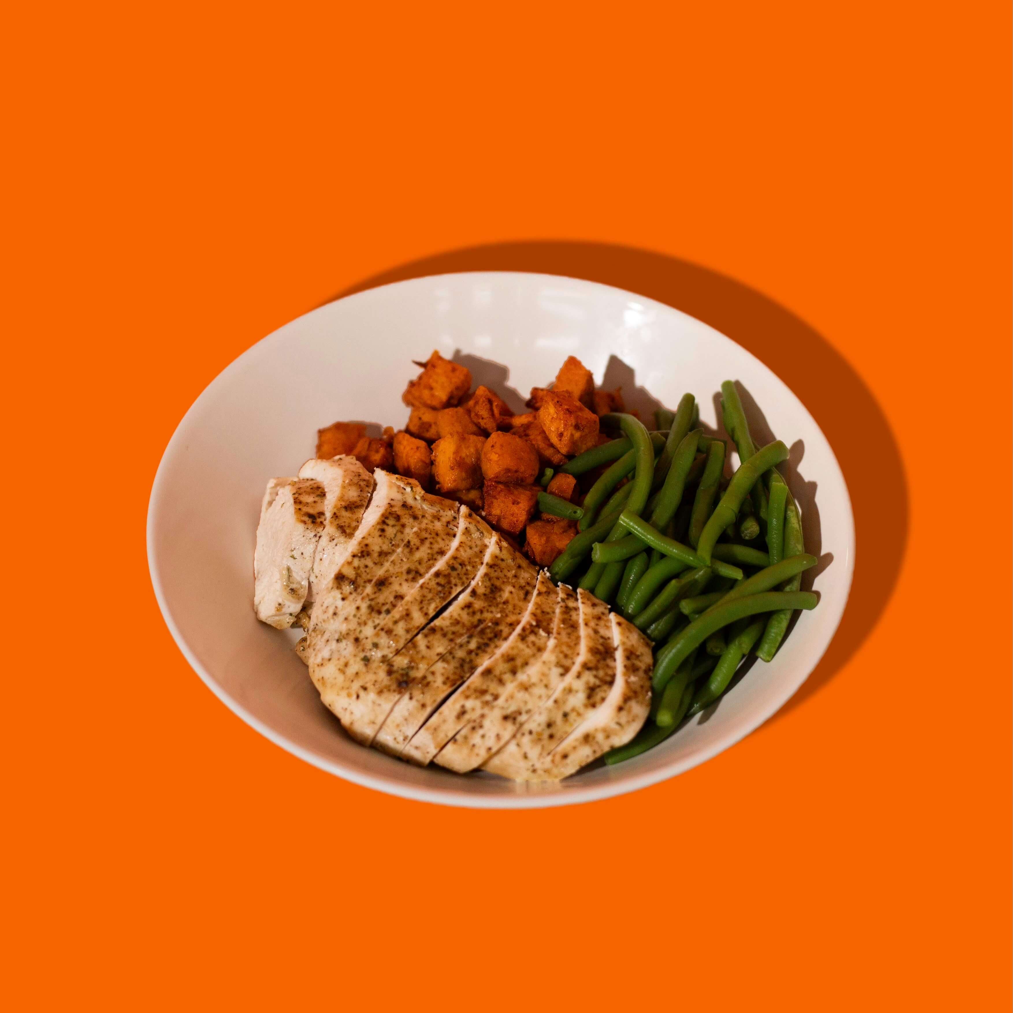 Poitrine poulet parmesan et ail