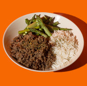 Boeuf haché aux poivrons grillés et oignons Big Mig, repas prêt-à-manger protéiné livré au Québec.